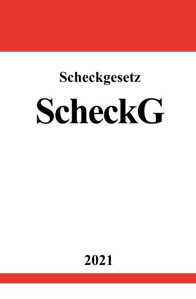 'Scheckgesetz (ScheckG)'-Cover