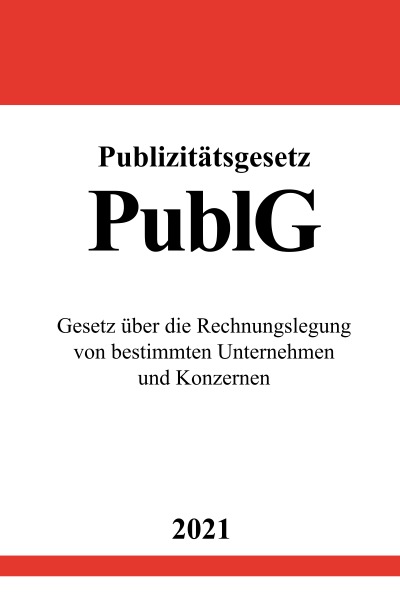 'Publizitätsgesetz (PublG)'-Cover