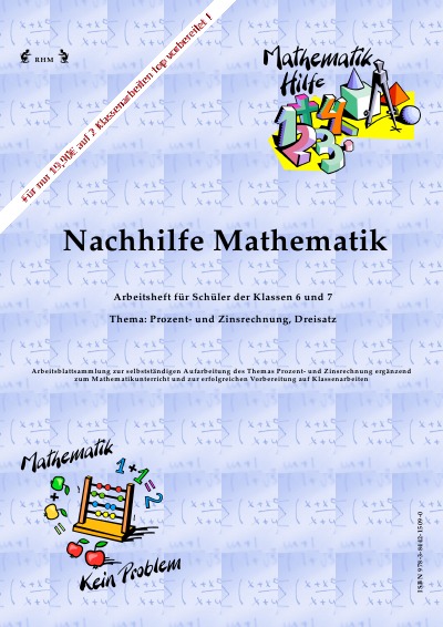 'Cover von Nachhilfe Mathematik – Prozent- und Zinsrechnung, Dreisatz'-Cover