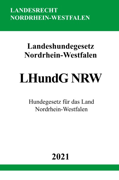 'Landeshundegesetz (LHundG NRW)'-Cover
