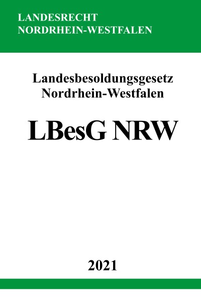 'Cover von Landesbesoldungsgesetz Nordrhein-Westfalen (LBesG NRW)'-Cover