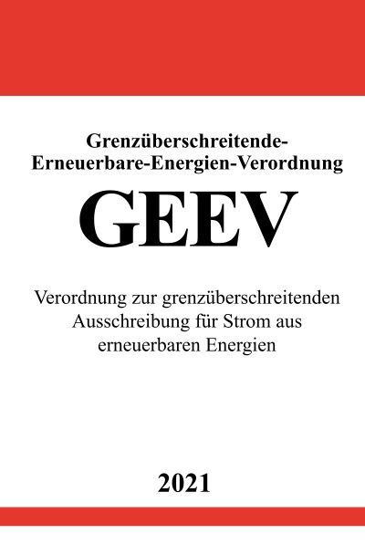 'Grenzüberschreitende-Erneuerbare-Energien-Verordnung (GEEV)'-Cover