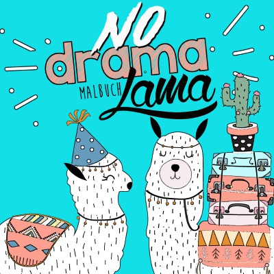 'Cover von No Drama Lama Malbuch'-Cover