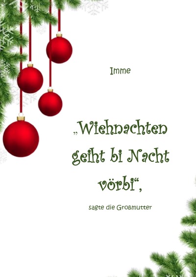 '„Wiehnachten geiht bi Nacht vörbi“'-Cover