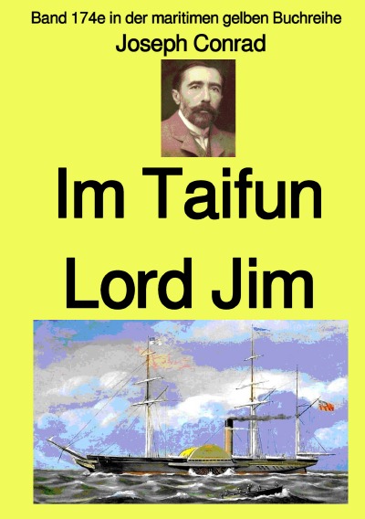 'Cover von Im Taifun – Lord Jim  – Band 174e in der maritimen gelben Buchreihe – bei Jürgen Ruszkowski'-Cover