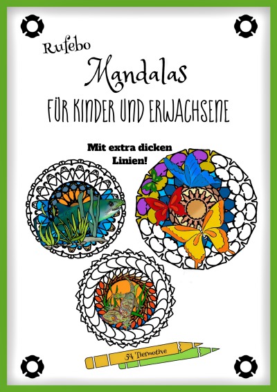 'Cover von Mandalas für Kinder und Erwachsene – Mit extra dicken Linien!'-Cover