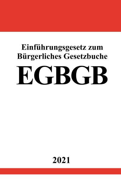 'Einführungsgesetz zum Bürgerlichen Gesetzbuche (EGBGB)'-Cover