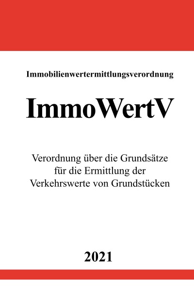 'Immobilienwertermittlungsverordnung (ImmoWertV)'-Cover