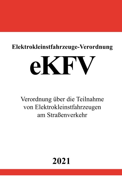 'Elektrokleinstfahrzeuge-Verordnung (eKFV)'-Cover