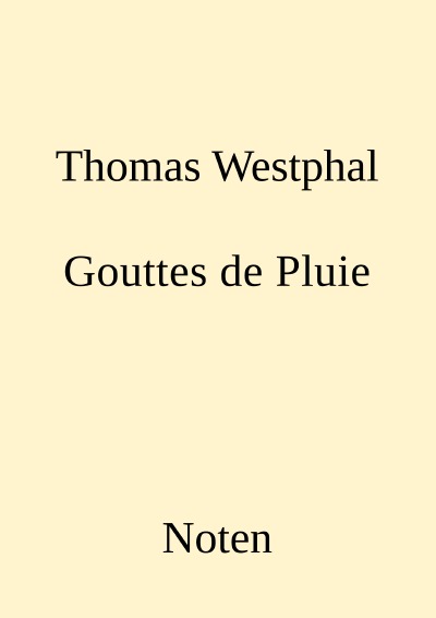 'Cover von Gouttes de Pluie'-Cover