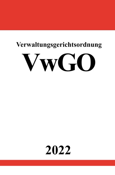 'Verwaltungsgerichtsordnung VwGO 2022'-Cover