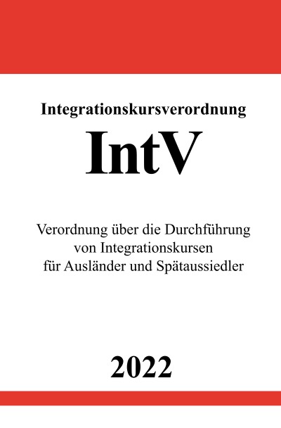 'Integrationskursverordnung IntV 2022'-Cover