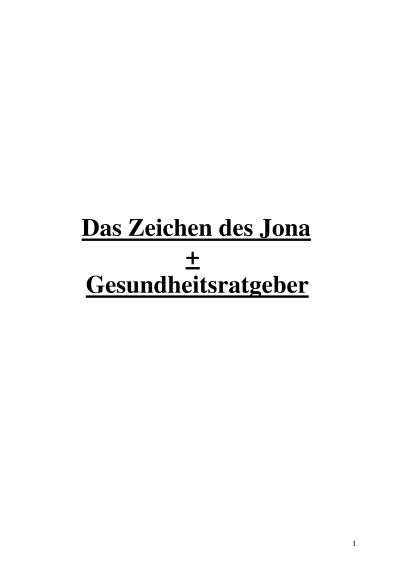 'Cover von Das Zeichen des Jona'-Cover