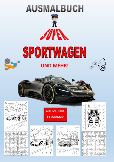 'AUSMALBUCH   Super Sportwagen und mehr!'-Cover