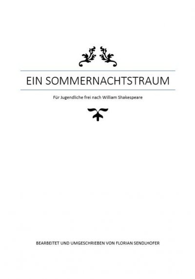 'Cover von Ein Sommernachtstraum für Jugendliche umgeschrieben'-Cover