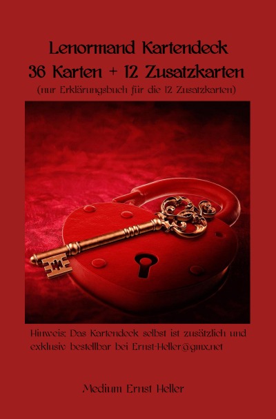 'Cover von Lenormand Erklärungsbuch für die 12 Zusatzkarten des Kartendecks von Medium Ernst Heller'-Cover