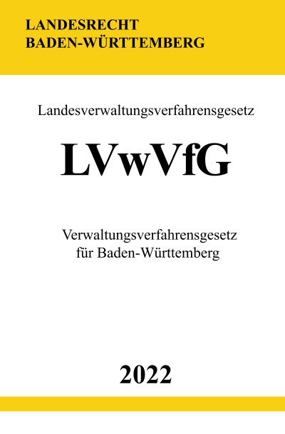 'Landesverwaltungsverfahrensgesetz LVwVfG 2022'-Cover