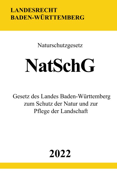 'Naturschutzgesetz NatSchG 2022'-Cover