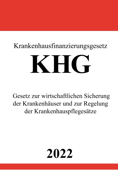 'Cover von Krankenhausfinanzierungsgesetz KHG 2022'-Cover