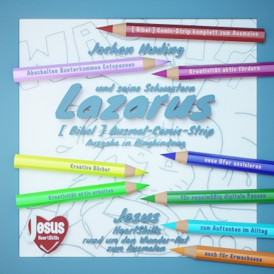 'Cover von [ Bibel ] Ausmal-Comic-Strip Lazarus und seine Schwestern Ausgabe Ringbindung'-Cover