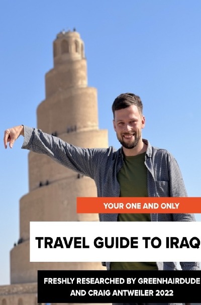 'your one and only TRAVEL GUIDE TO IRAQ'-Cover