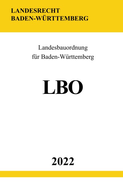 'Cover von Landesbauordnung für Baden-Württemberg LBO 2022'-Cover