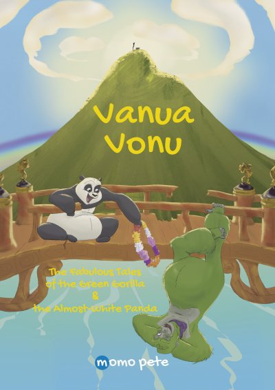 'Vanua Vonu   The Fabulous Tales  of  the Green Gorilla & the Almost-White Panda'-Cover