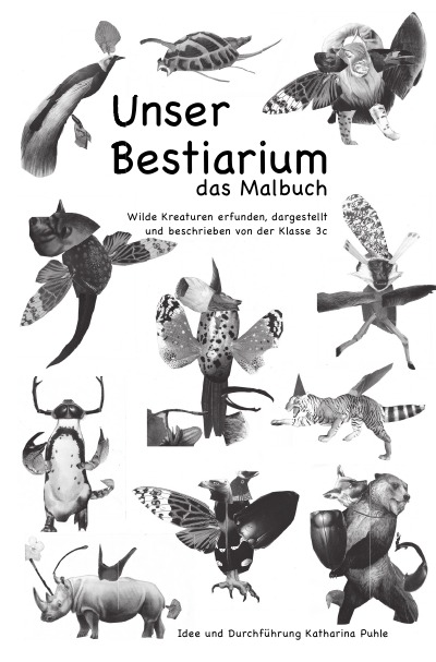 'Unser Bestiarium das Malbuch'-Cover