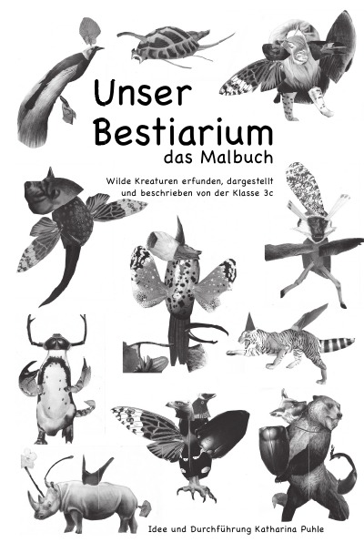 'Cover von Unser Bestiarium das Malbuch'-Cover