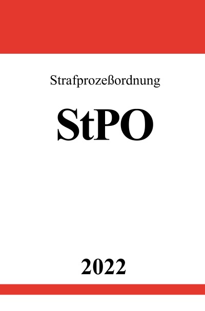 'Strafprozeßordnung StPO 2022'-Cover