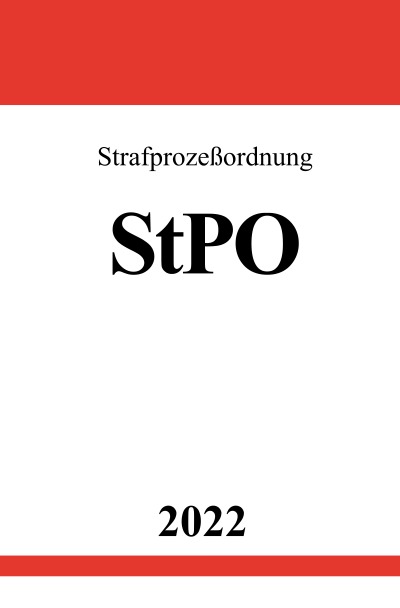 'Cover von Strafprozeßordnung StPO 2022'-Cover