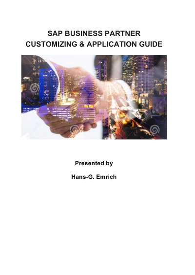 'SAP BUSINESS PARTNER  Customizing and Application Guide'-Cover