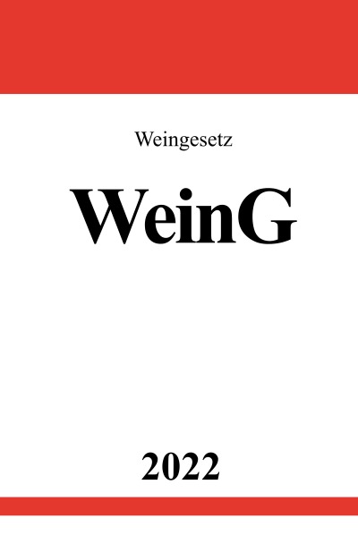 'Cover von Weingesetz WeinG 2022'-Cover