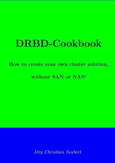 'Cover von DRBD-Cookbook'-Cover