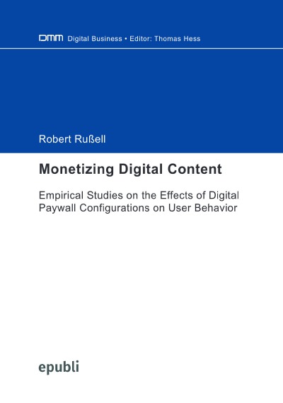 'Cover von Monetizing Digital Content'-Cover