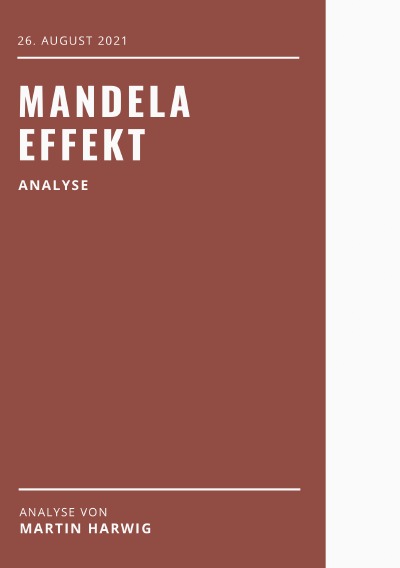 'Der politische Mandela-Effekt'-Cover
