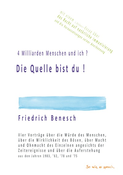 'Cover von 4 Milliarden Menschen und ich ?  Die Quelle bist du !'-Cover