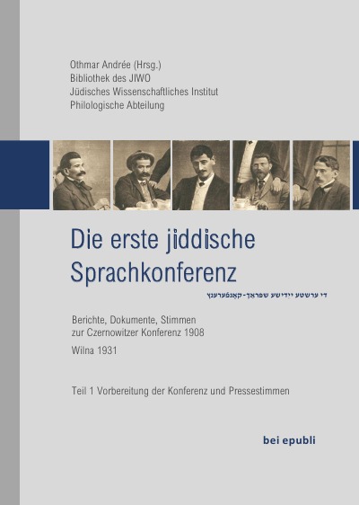 'Die erste jiddische Sprachkonferenz'-Cover