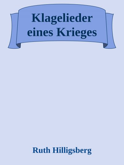 'Klagelieder eines Krieges'-Cover