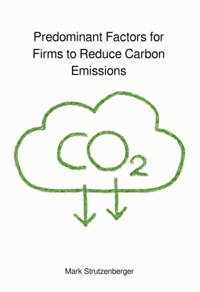 'Predominant Factors for Firms to Reduce Carbon Emissions'-Cover