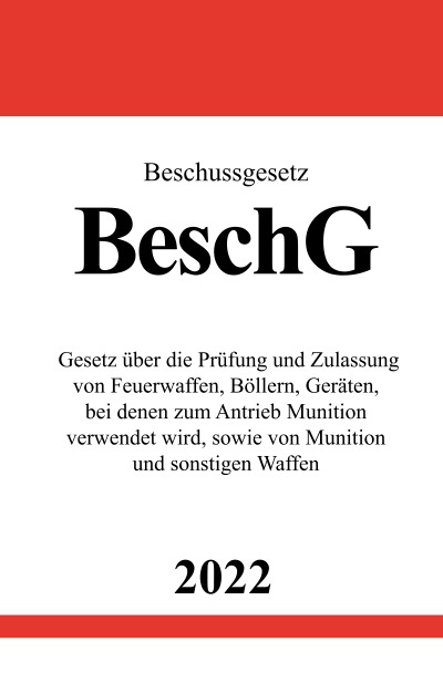 'Beschussgesetz BeschG 2022'-Cover