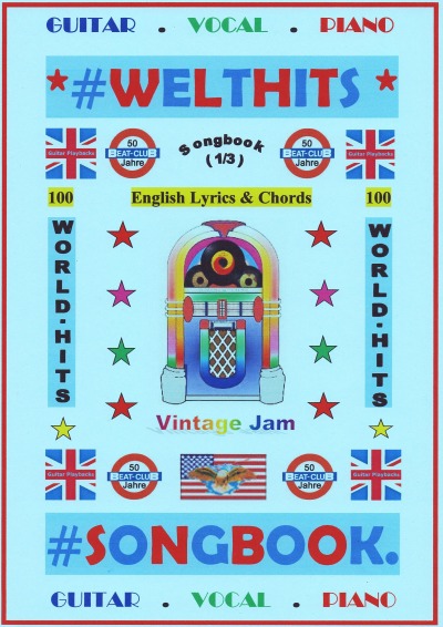 'Cover von 100 Englische Welthits (1/3) + 100 Gitarren-Playbacks (MP3) – Songbook mit Texten & Akkorden'-Cover