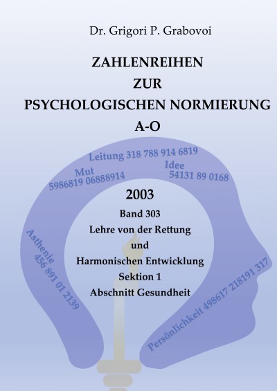 'Cover von Zahlenreihen zur Psychologischen Normierung A-O'-Cover