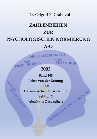 'Zahlenreihen zur Psychologischen Normierung A-O, Ringbuchbindung'-Cover