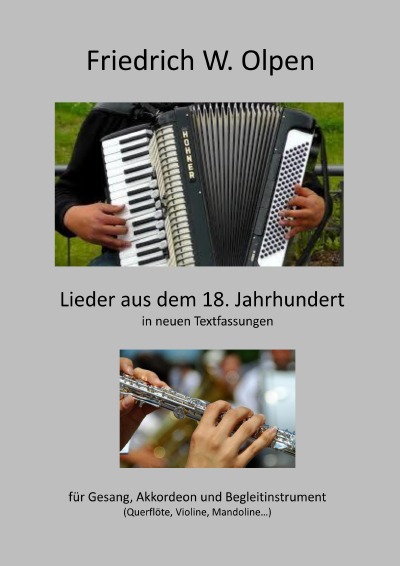 'Cover von Lieder aus dem 18. Jahrhundert in neuen Textfassungen'-Cover