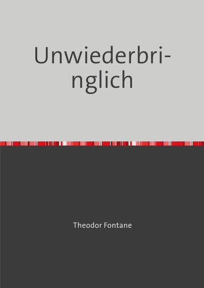'Cover von Unwiederbringlich'-Cover