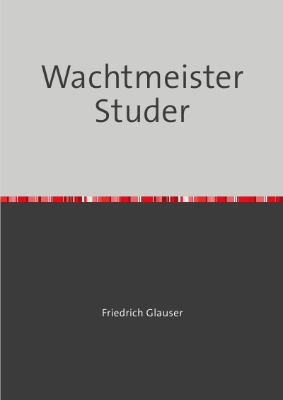 'Cover von Wachtmeister Studer'-Cover