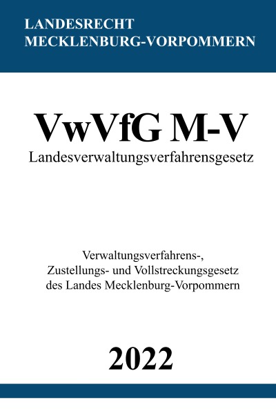'Cover von Landesverwaltungsverfahrensgesetz VwVfG M-V'-Cover