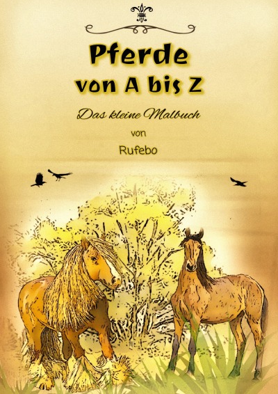 'Cover von Pferde von A bis Z – Das kleine Malbuch'-Cover