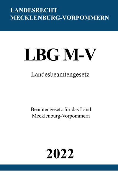 'Landesbeamtengesetz LBG M-V 2022'-Cover